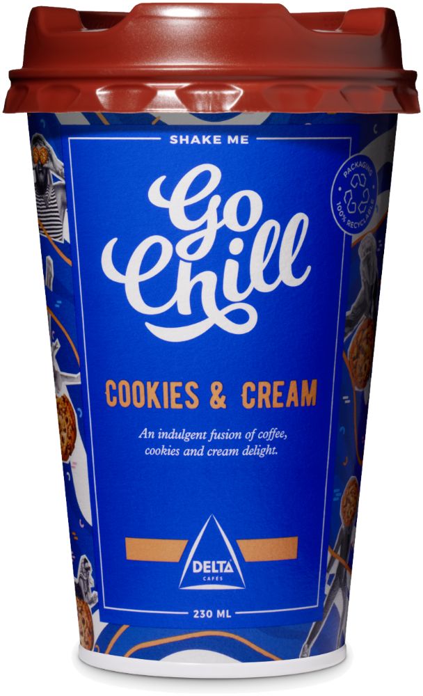 Go Chill Cookies & Cream iced coffee can