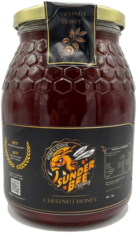 Sunder Bee chestnut honey, 1 kg jar